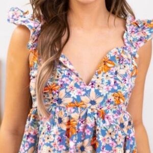 Floral Babydoll Top